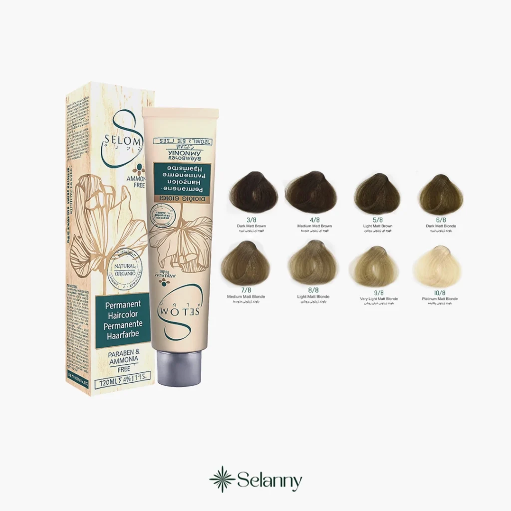 رنگ مو سلوم سری بلوند زیتونی