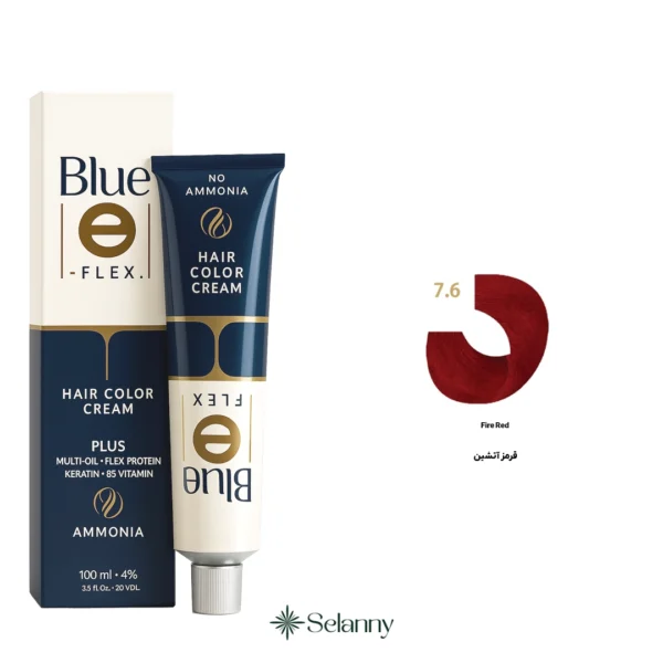 رنگ مو فاقد آمونیاک بلو سری قرمز آتشین